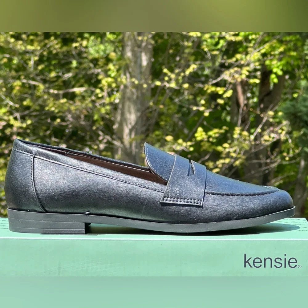 NIB Kensie Black Womens Casual Loafers - US Sizes Womens 8.5 | Youth 7Y